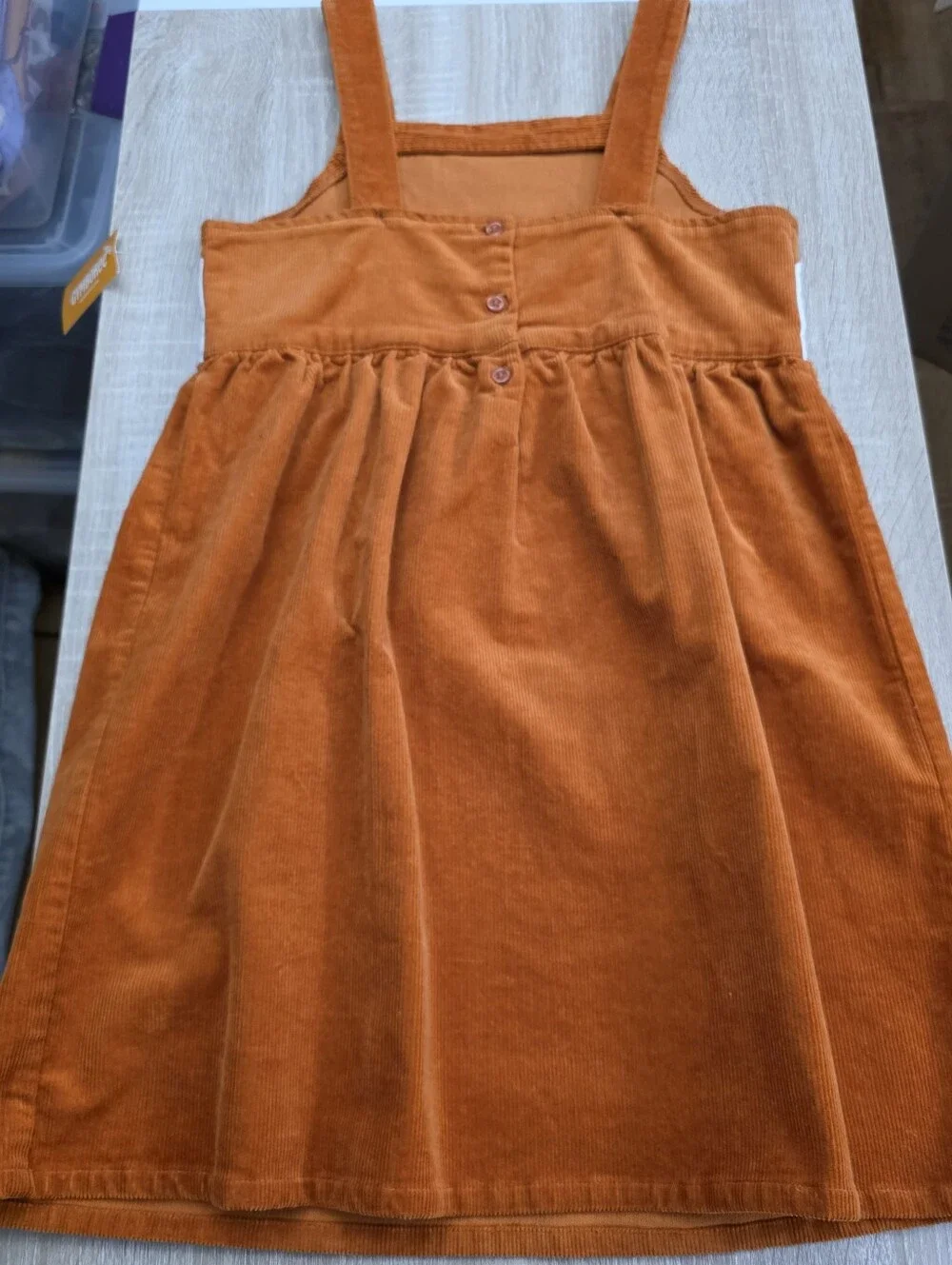 Gymboree Girls' Fox Corduroy Pinafore Overall Jumper Dress Size 12 NEW with Tags